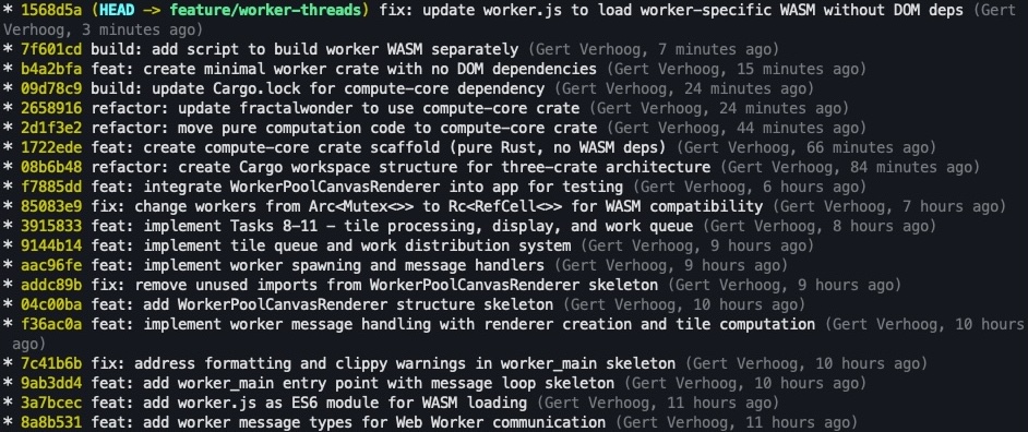 git log screenshot